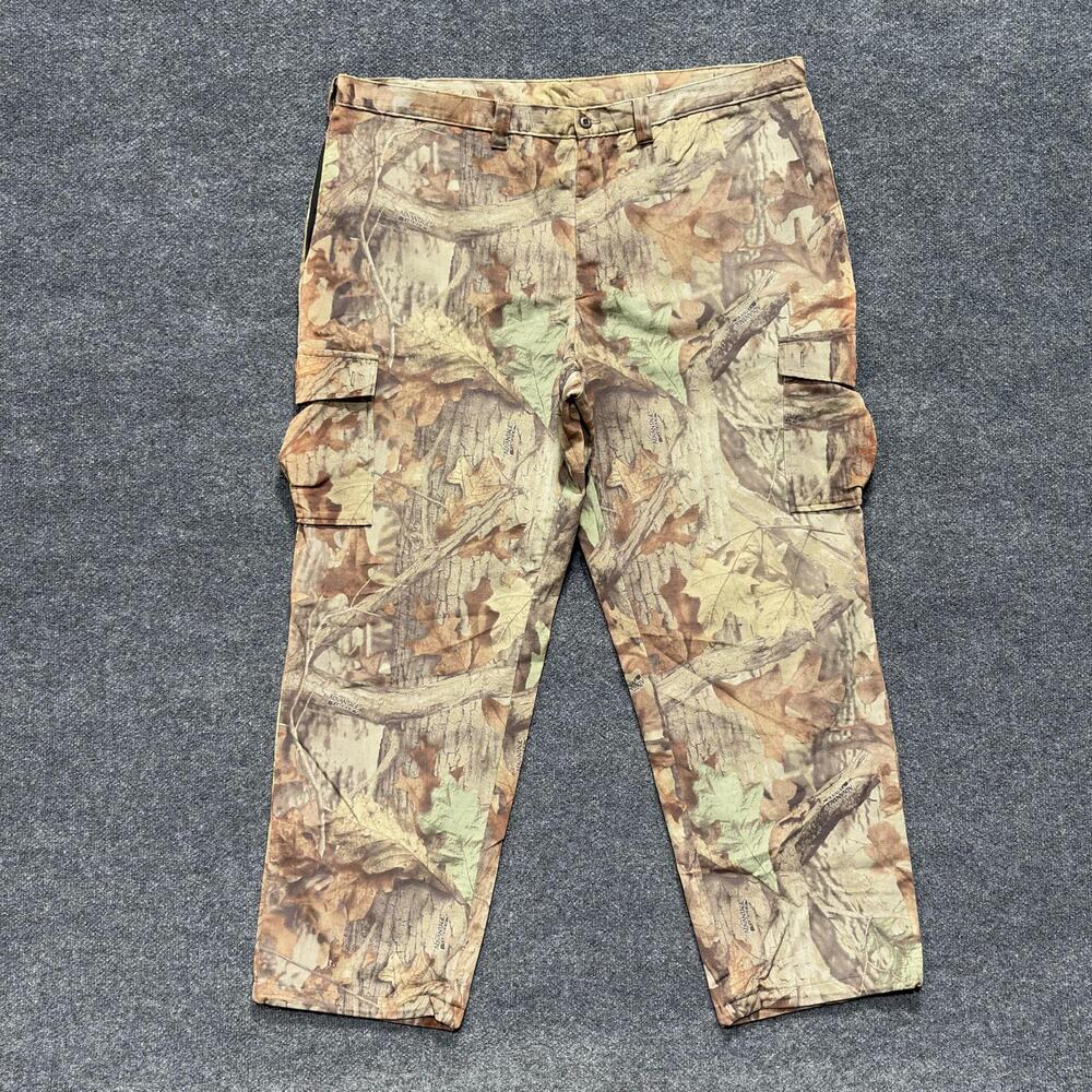 Woolrich Pants Mens 45x30 Brown Camo Cargo Outdoor Guide Hunting Nylon Pockets